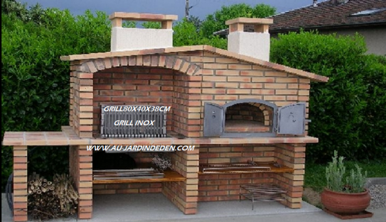 BARBECUE ET FOUR A PAIN EN BRIQUES RUSTIQUE LÉOPARD L-J 700-A | Au